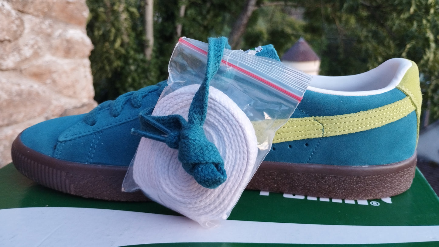 -50% destockage Baskets Puma Suède VTG bleu coral homme 42.5