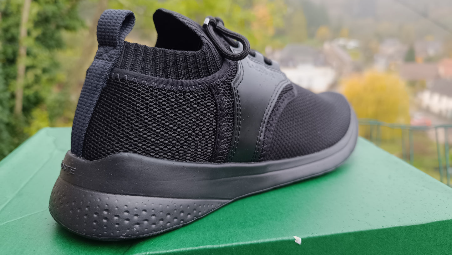 Destockage -50% baskets sneakers Lacoste LT sense triple black homme femme 40.5