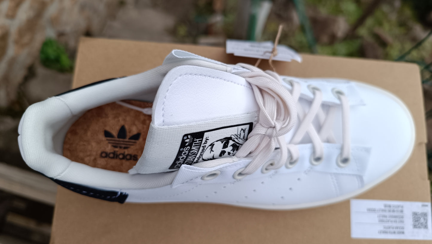 Destockage -60% baskets sneakers adidas Stan Smith parley cuir véritable femme garçon 36