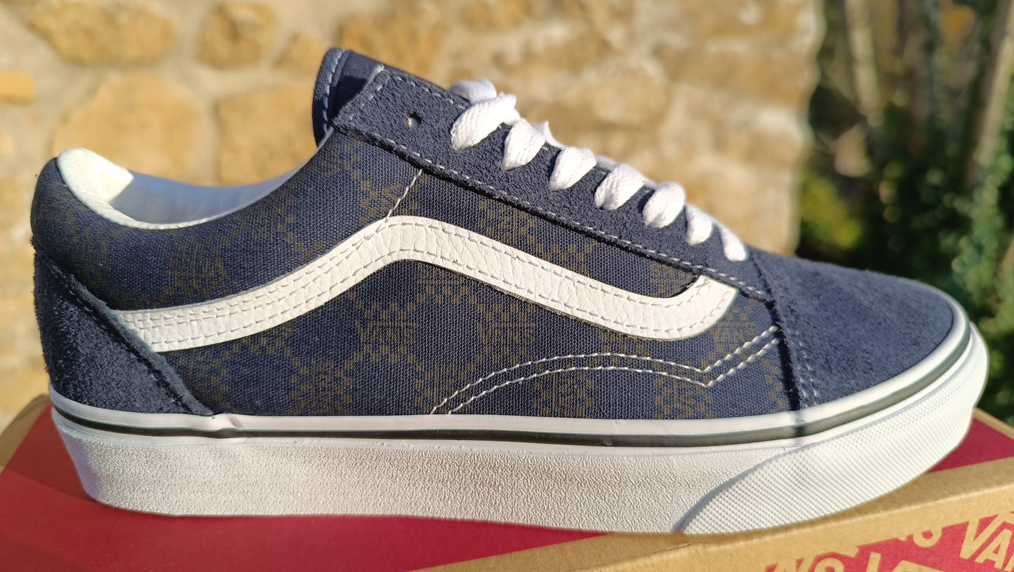 Destockage -55% baskets vans old skool durabilité très forte junior homme 38