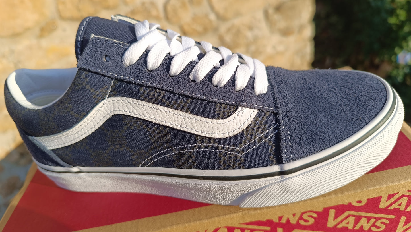 Destockage -55% baskets vans old skool durabilité très forte junior homme 38