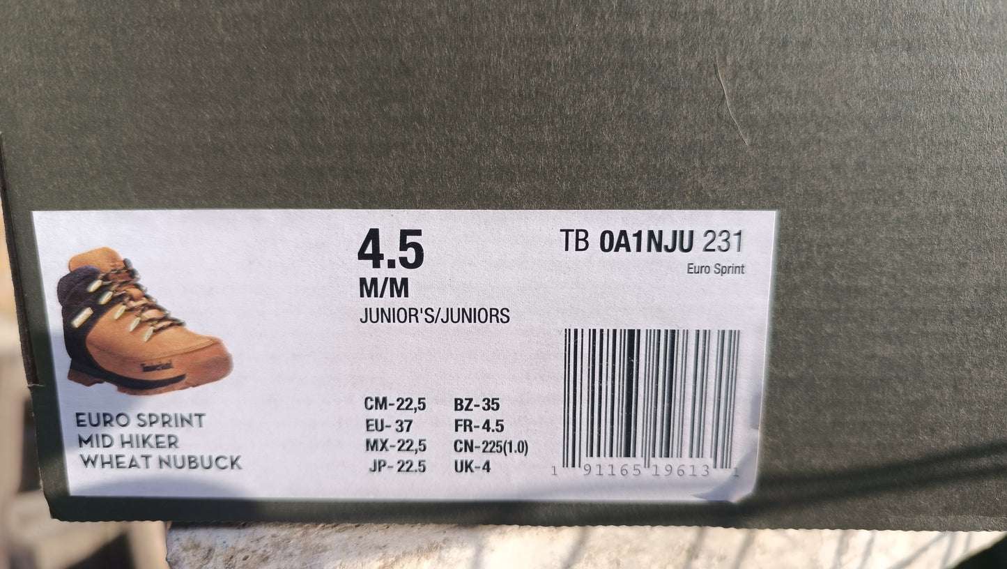 bottines timberland waterproof cuir véritable garçons femmes 36 37