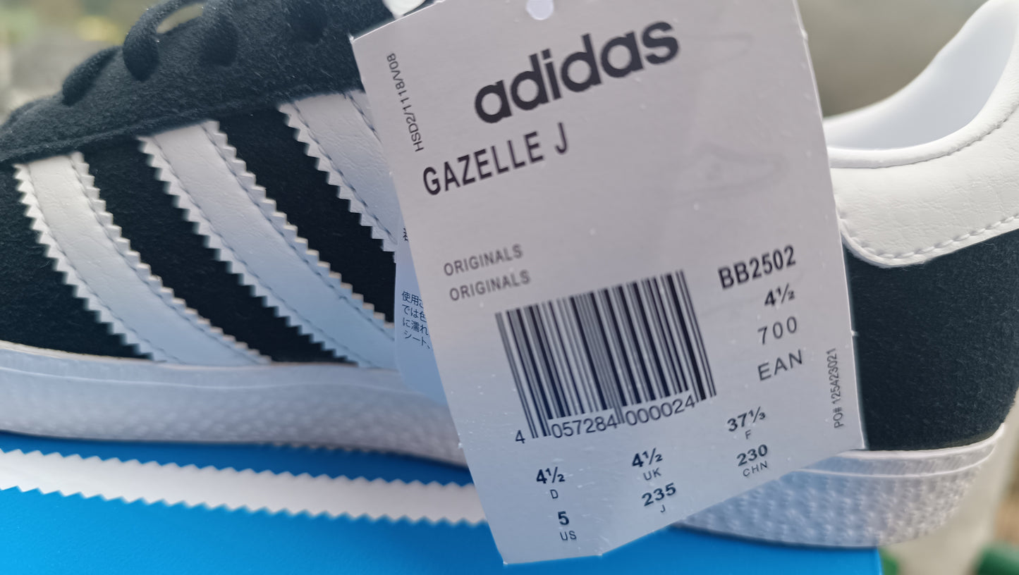 Destockage -50% baskets adidas gazelle mixte femme garçon fille . 37 1/3