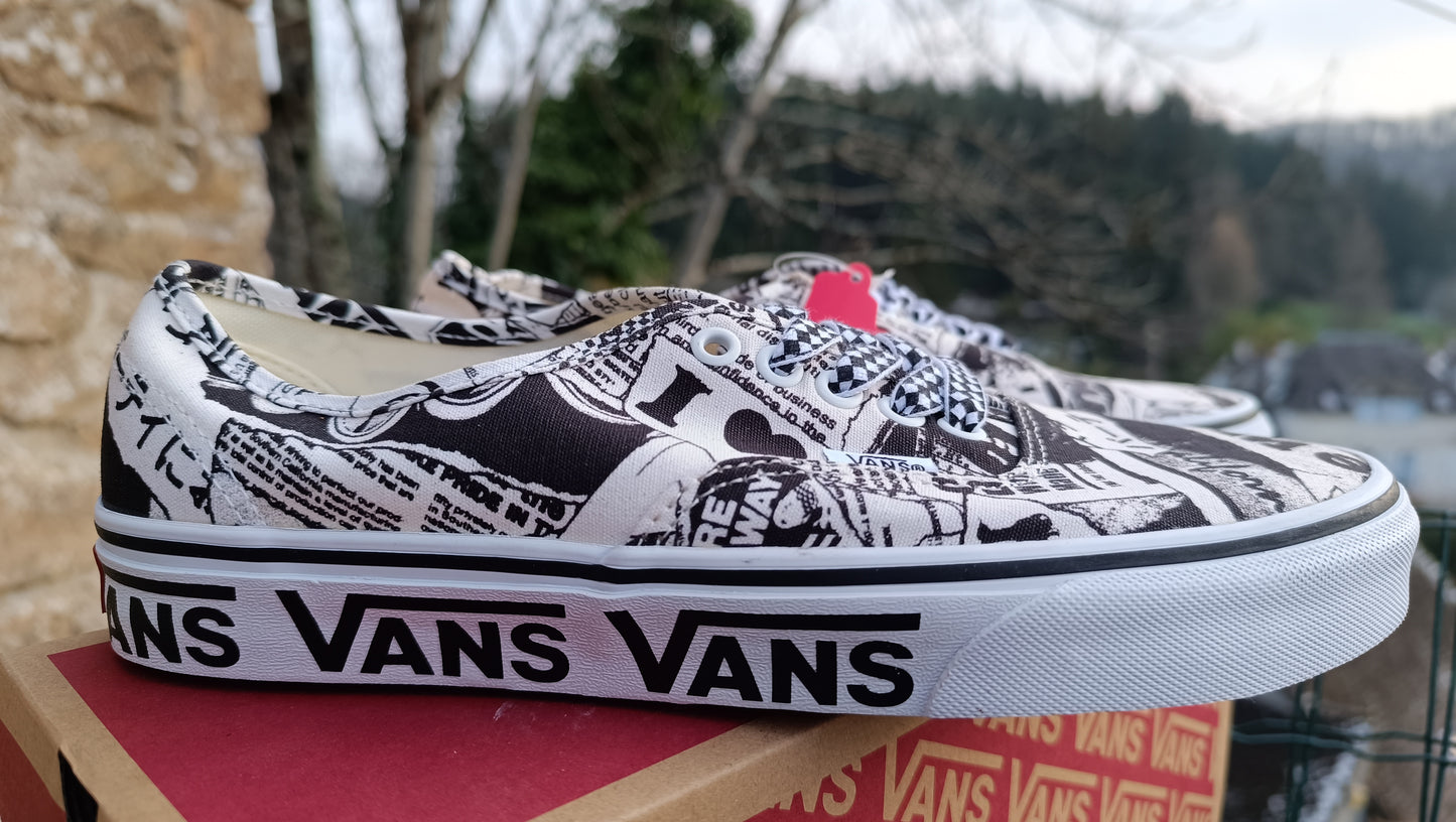 Baskets vans collage authentique femme homme