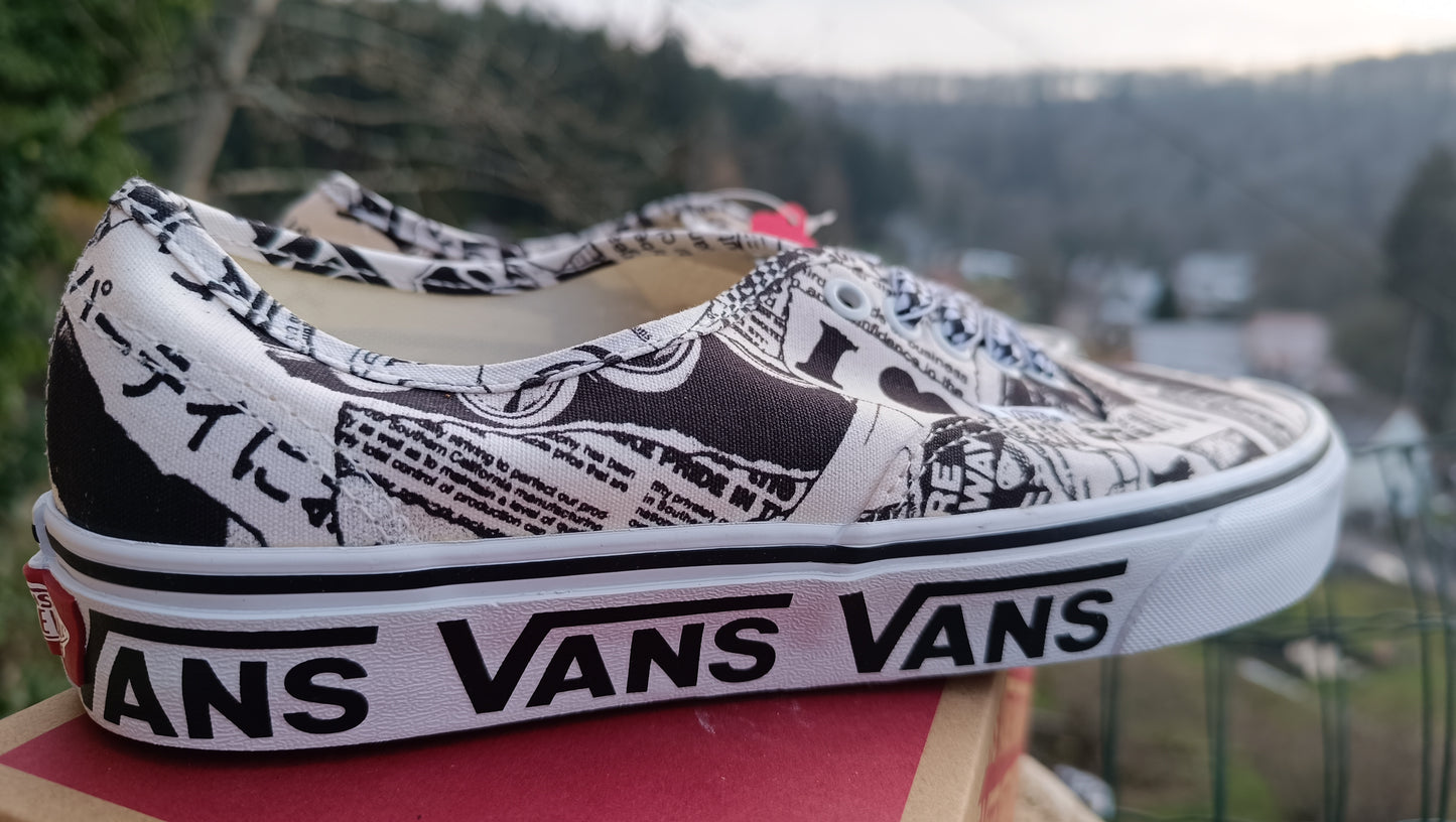 Baskets vans collage authentique femme homme