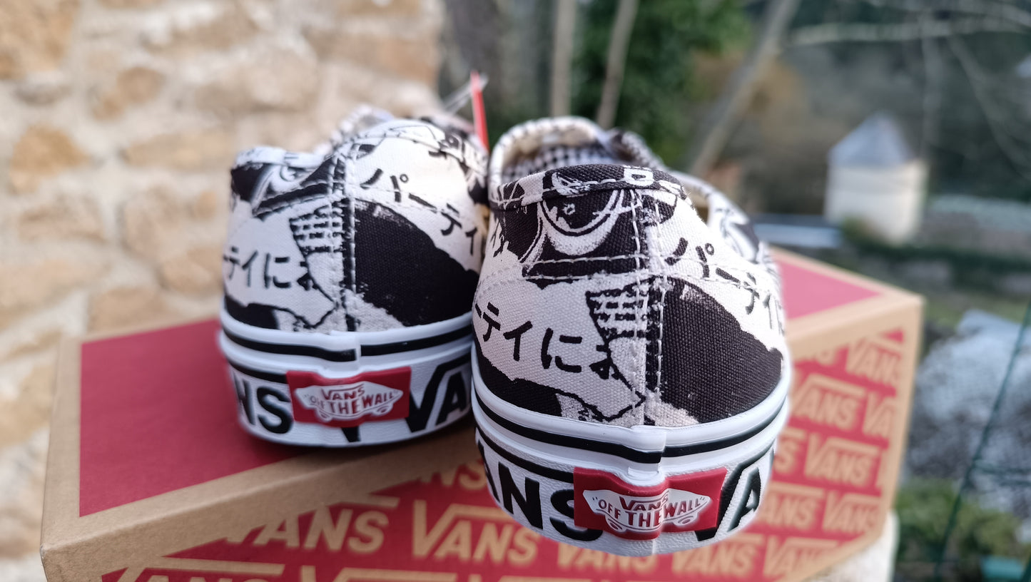 Baskets vans collage authentique femme homme
