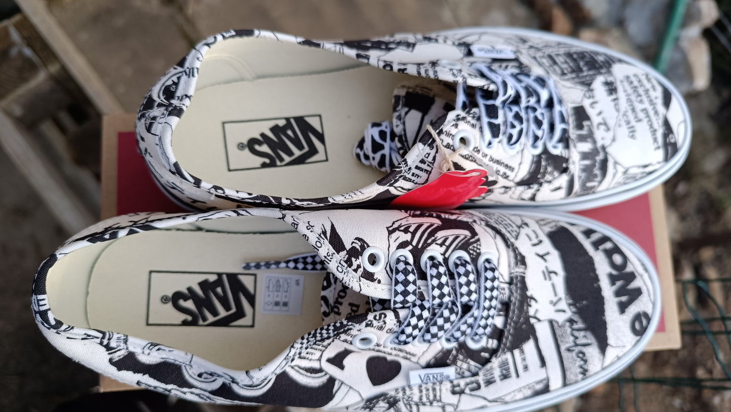Baskets vans collage authentique femme homme