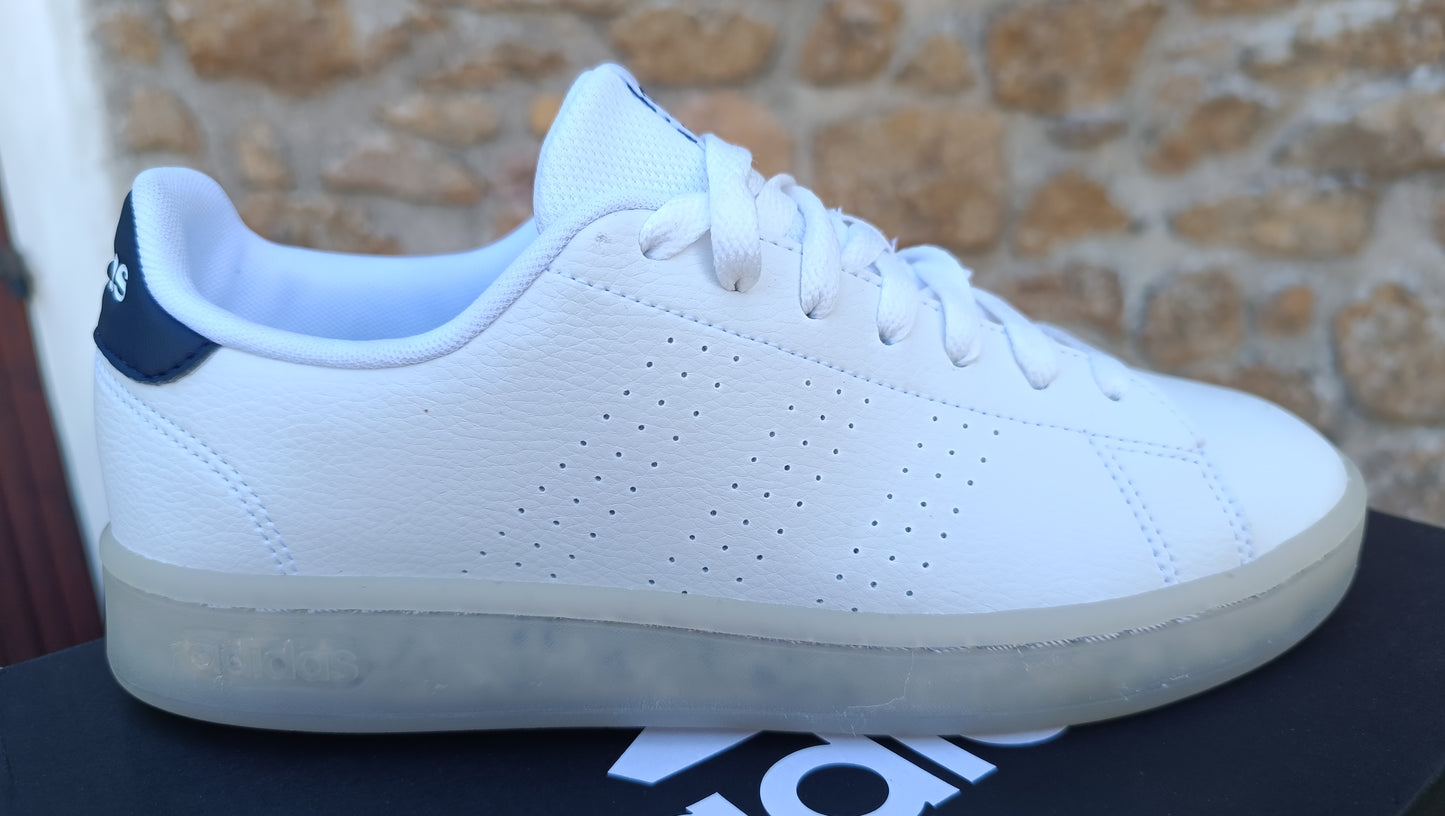 Destockage -50%baskets sneakers adidas advantage vegan mixte homme femme 40 2/3