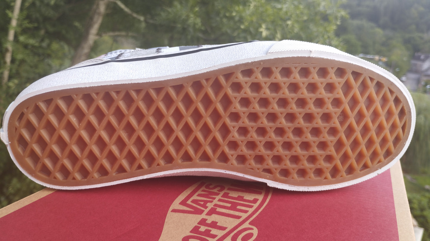 Baskets vans patchwork filmore HI ZIP femme 37 light grey