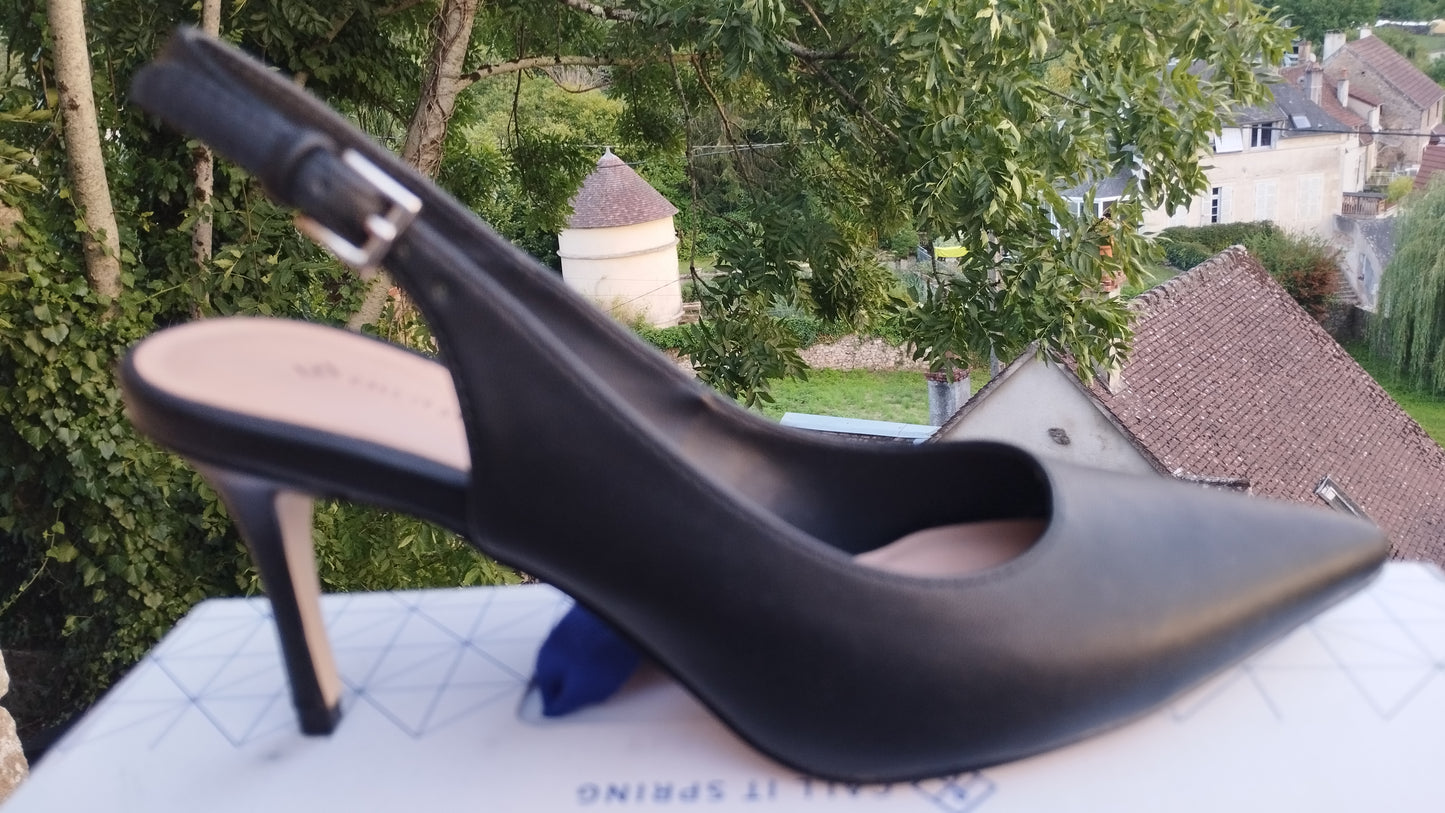 Destockage -70% talons call it spring femme 37 cuir véritable valise de transport