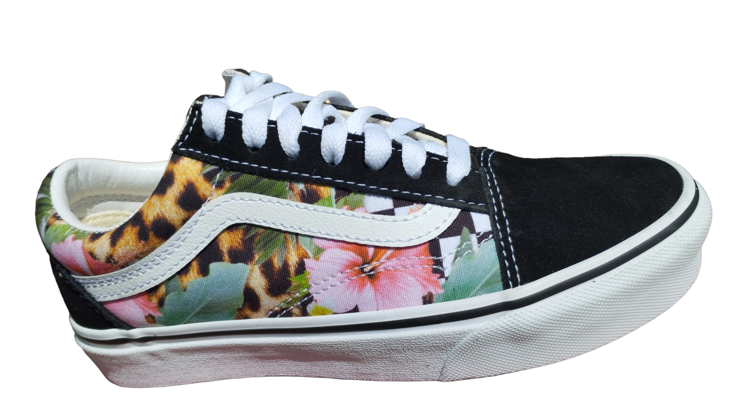-50% Destockage vans old skool tropical florale femme 35