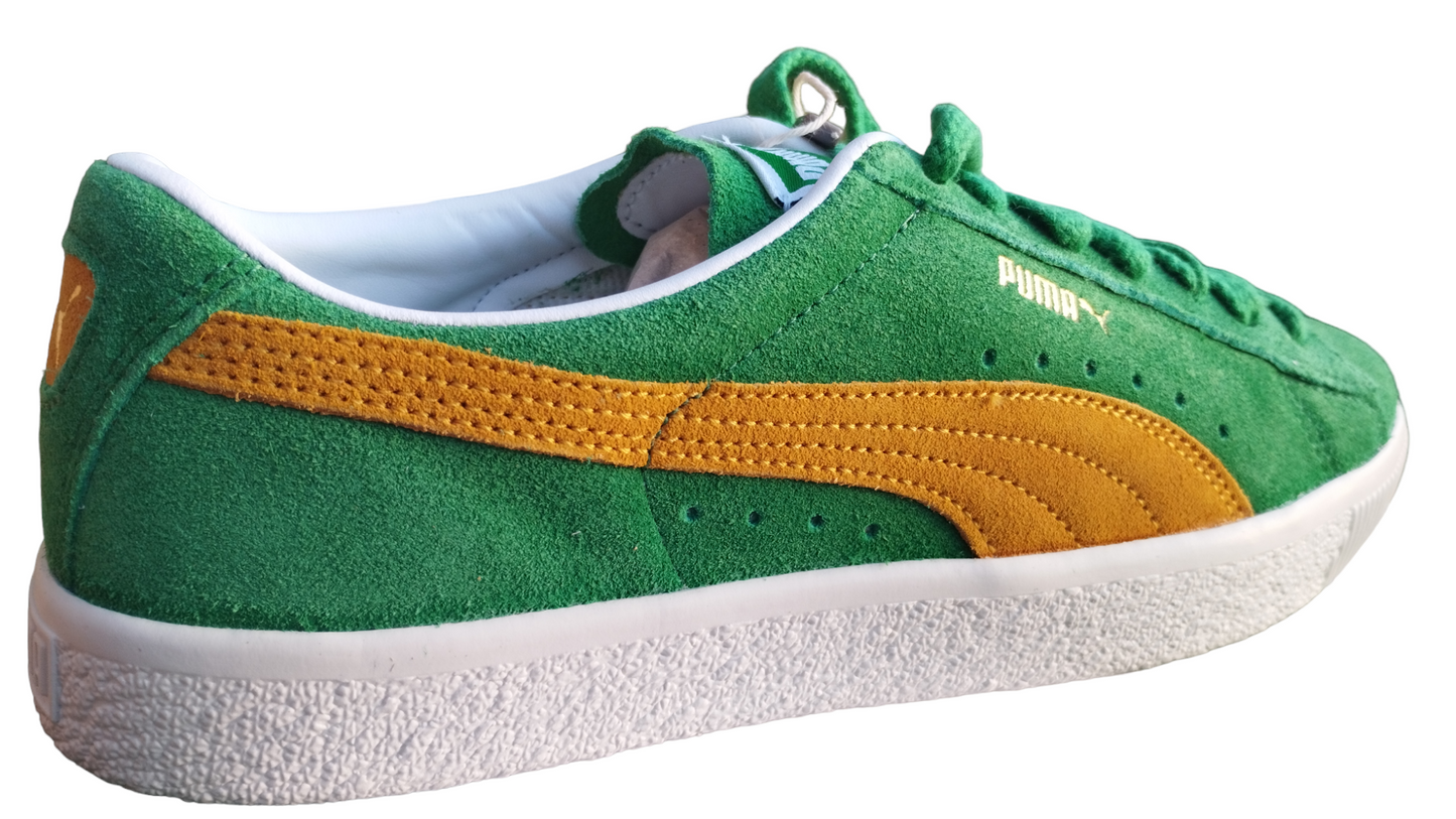 Destockage baskets Puma Suède VTG homme 40 41 vert durabilité forte