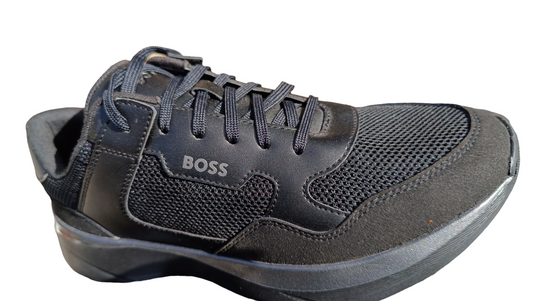 Destockage -50% baskets Hugo Boss Dean ultra légère cuir véritable pointure 41