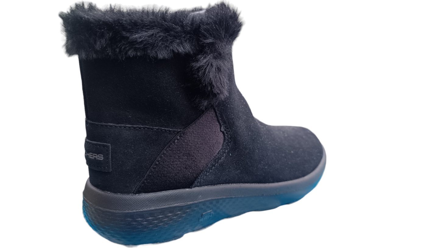 Destockage -70% bottines fourrées skechers femme 35 noir