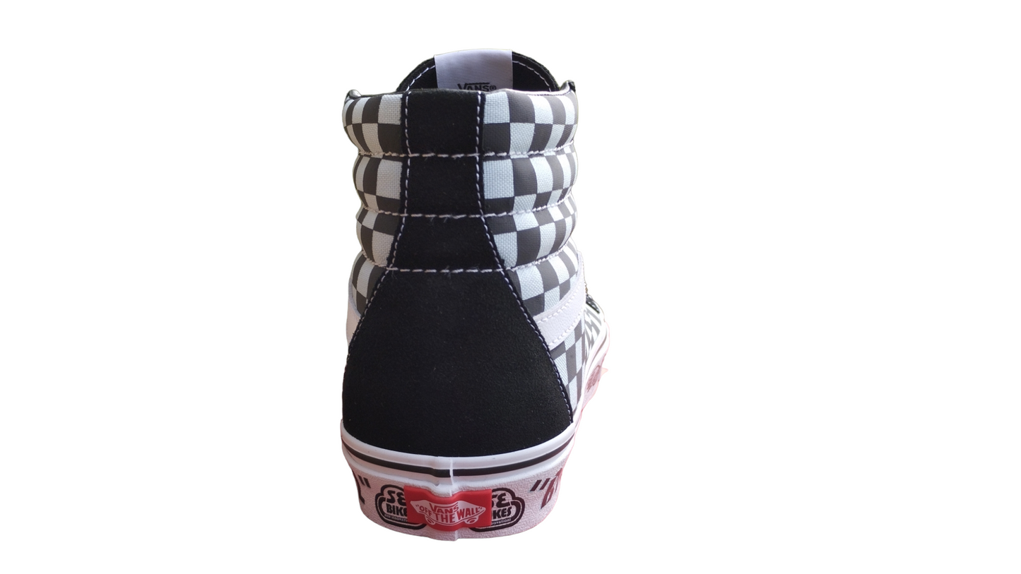 DESTOCKAGE BASKETS vans sk8-hi special motard homme 45