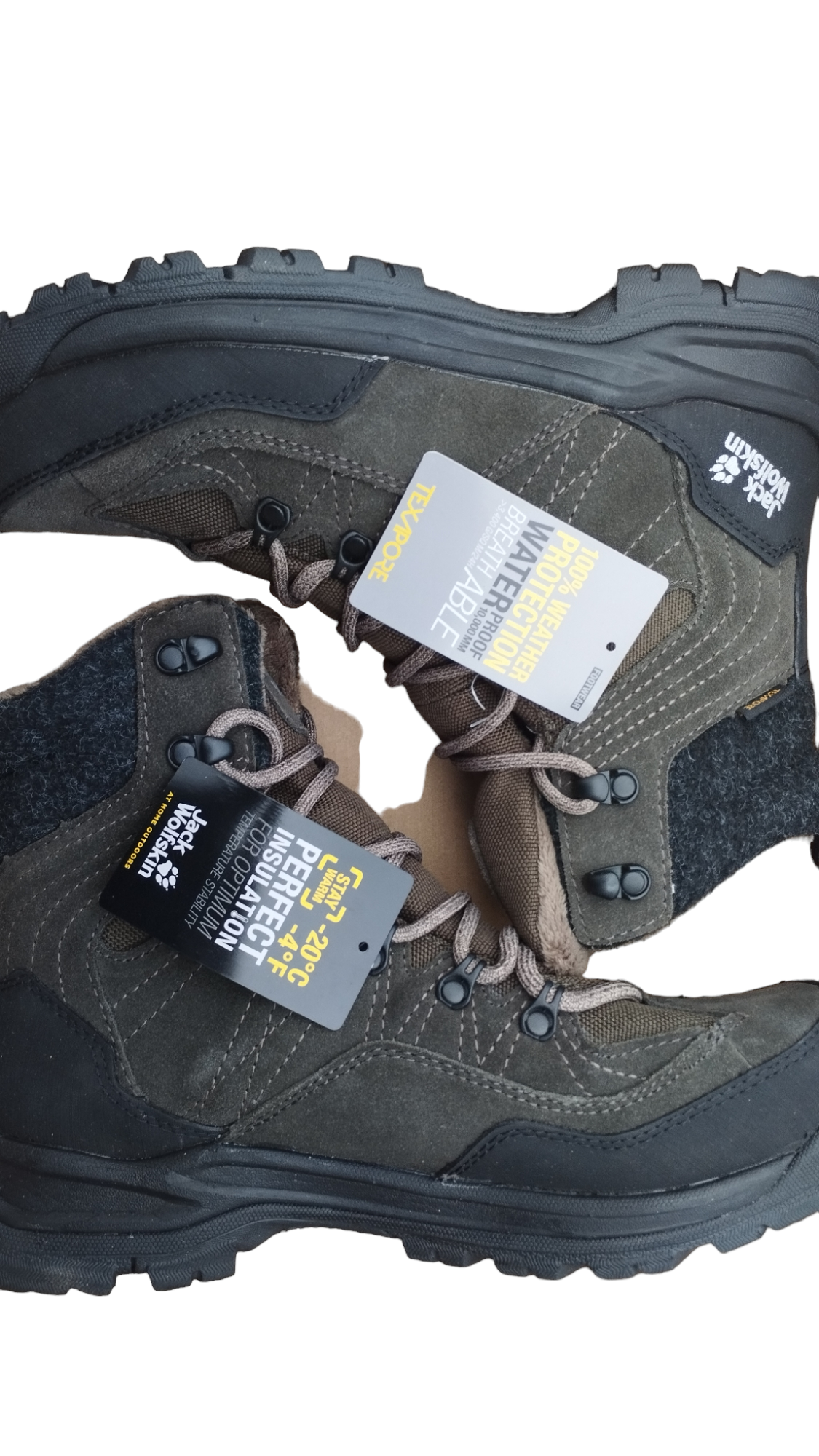 -70% Destockage bottes jack- wolfskin waterproof protection -20 degrés gore tex  homme 41 42