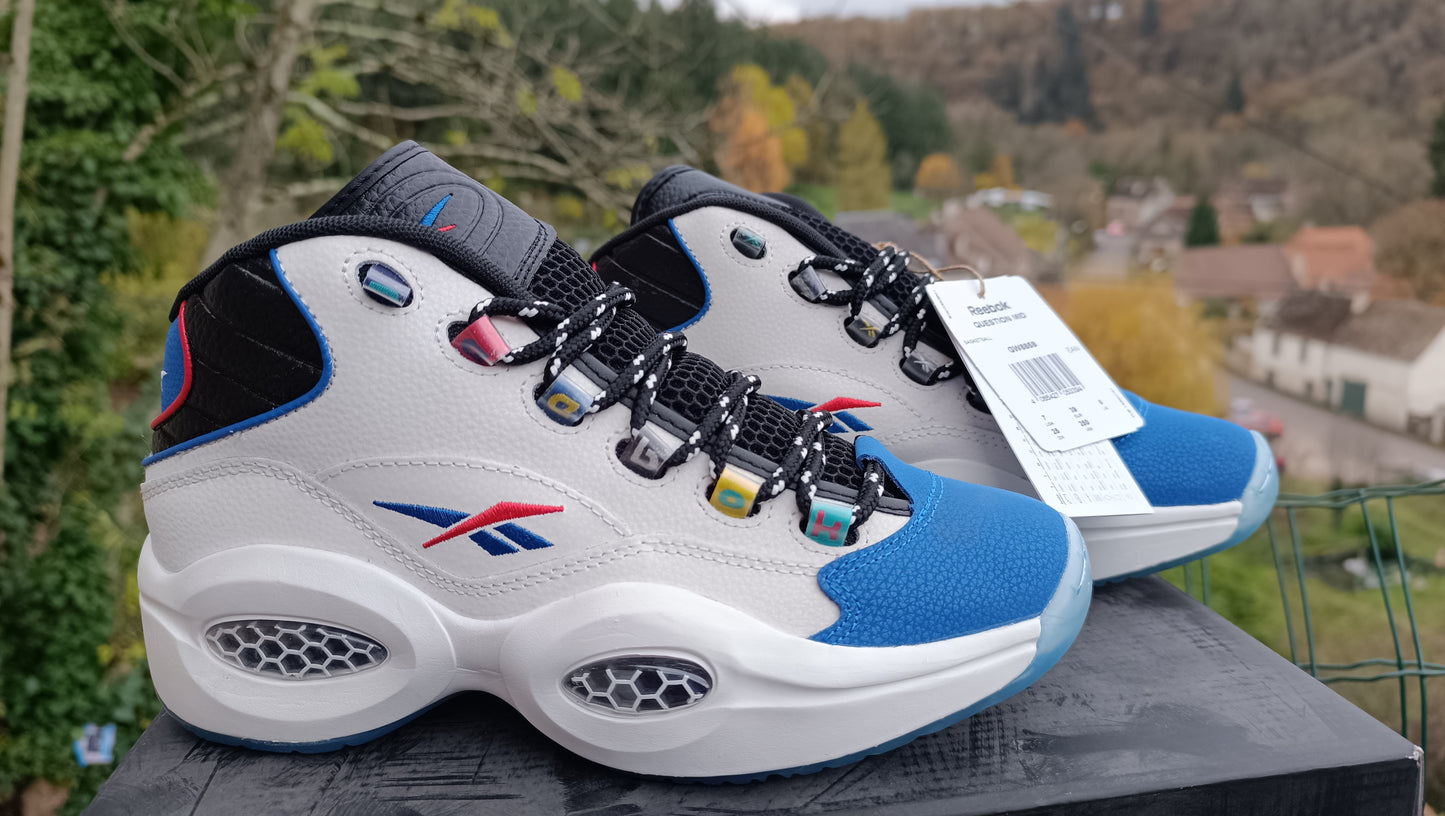 Destockage -70% baskets sneakers  Reebok question mid basketball homme 39