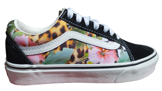 -50% Destockage vans old skool tropical florale femme 35