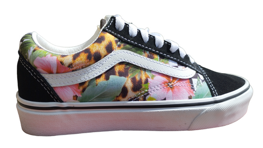 -50% Destockage vans old skool tropical florale femme 35