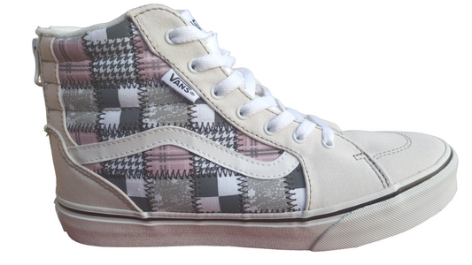 Baskets vans patchwork filmore HI ZIP femme 37 light grey