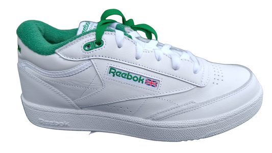 Destockage -50% Baskets Sneakers Reebok Club C Mid II Cuir Véritable Homme 43 .
